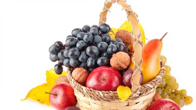 Fruit ripe basket 4k wallpaper