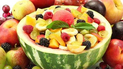 Fruit watermelon salad assorted 4k wallpaper