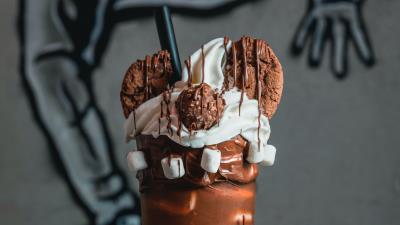 Glace drink coffee 4k wallpaper