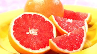 Grapefruit segments orange citrus 4k wallpaper