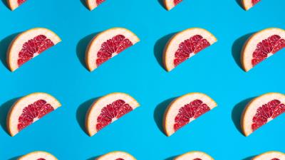 Grapefruit slices fruit 4k wallpaper