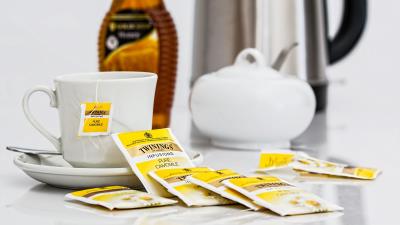 Herbal tea bags cup 4k wallpaper