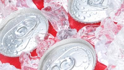 Ice cans beverage cold 4k wallpaper