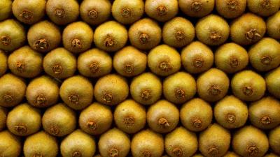 Kiwi fruit minimalism 4k wallpaper