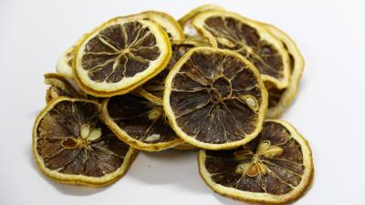Lemon dried fruit 4k wallpaper