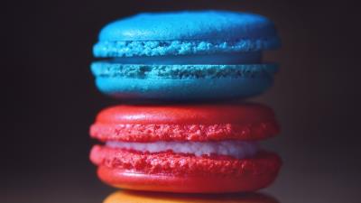 Macaroni dessert cake 4k wallpaper