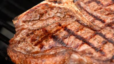 Meat chops grill heat 4k wallpaper