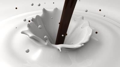 Milk chocolate jet mixing spray 4k wallpaper