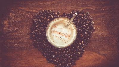 Mug table coffee corn drink morning silence 4k wallpaper