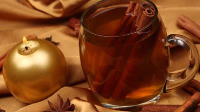 New year tea candle cinnamon 4k wallpaper