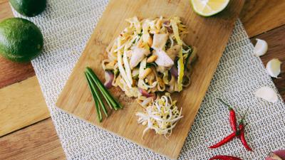 Noodles food vegetables dinner 4k wallpaper