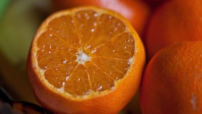 Orange citrus slice ripe 4k wallpaper