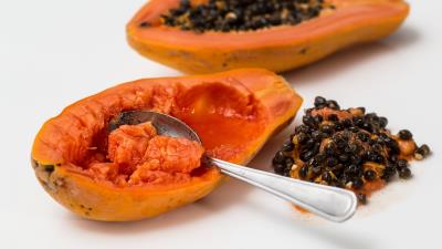 Papaya tropical fruit ripe 4k wallpaper
