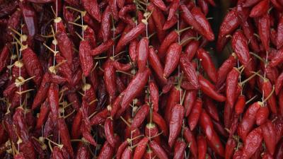 Peppers vegetables dried 4k wallpaper
