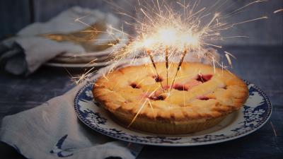 Pie bengal fire pastry 4k wallpaper