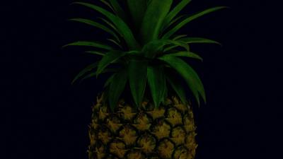 Pineapple fruit leaves image 4k wallpaper