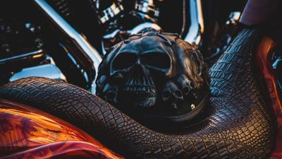 Bike helmet motorcycle 4k wallpaper