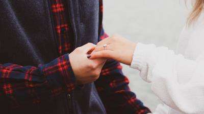 Hands touch love 4k wallpaper