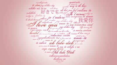 Heart drawing lettering love confessio 4k wallpaper