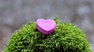 Heart inscription love 4k wallpaper