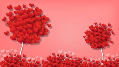 Hearts love art 4k wallpaper