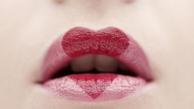 Lips lipstick heart emotion moo 4k wallpaper