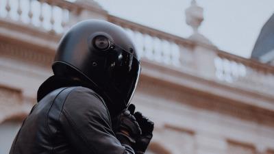 Man motorcyclist motorcycle 4k wallpaper