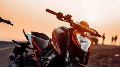 Motorcycle bike front view 4k wallpaper