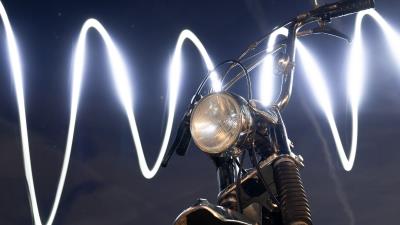 Motorcycle bike light 4k wallpaper