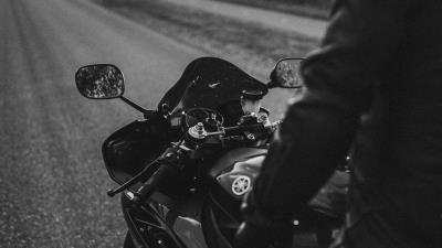 Motorcycle bike rear view image 4k wallpaper