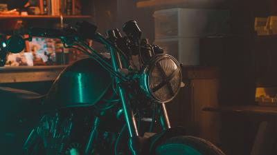 Motorcycle bike side view photo 4k wallpaper