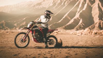 Motorcycle cross motorcyclist 4k wallpaper