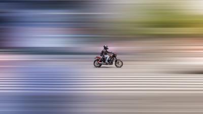 Motorcycle motorcyclist bike picture 4k wallpaper