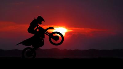 Motorcycle motorcyclist cross image 4k wallpaper