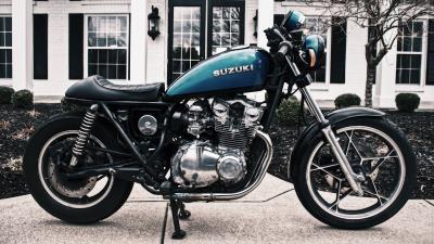 Motorcycle rudder wheel side view 4k wallpaper