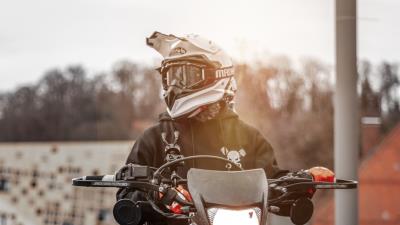 Motorcyclist motorcycle helmet image 4k wallpaper