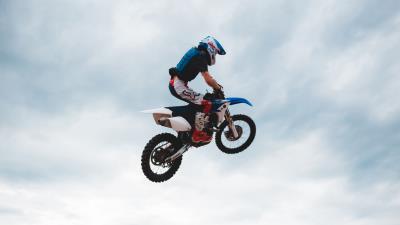 Motorcyclist motorcycle helmet pc 4k wallpaper