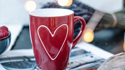 Mug heart love 4k wallpaper