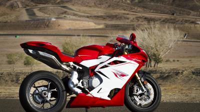 Mv agusta f4 motorcycle side red 4k wallpaper