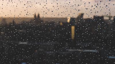 Glass drops surface 4k wallpaper