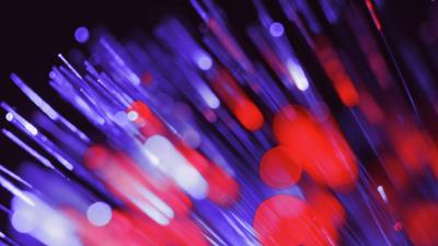 Optical fiber glare bokeh 4k wallpaper