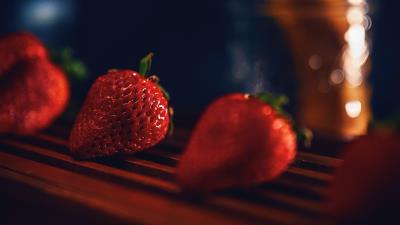 Strawberry berries ripe 4k wallpaper