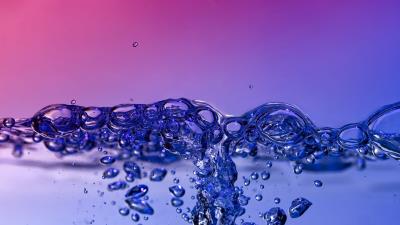 Water bubbles air 4k wallpaper