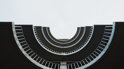 Architecture building bottom view 4k wallpaper
