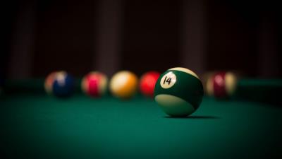 Billiards ball cue 4k wallpaper