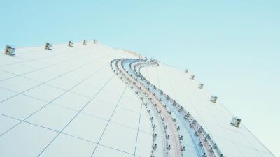 Building architecture minimalism wall 4k wallpaper