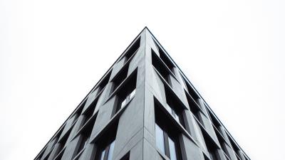 Building facade corner photo 4k wallpaper