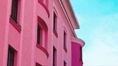 Building facade sky 4k wallpaper