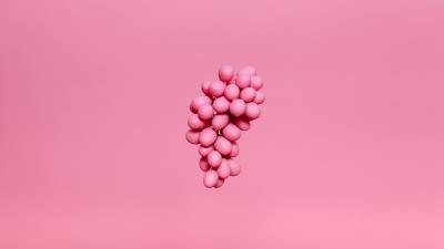 Grapes bunch pink 4k wallpaper