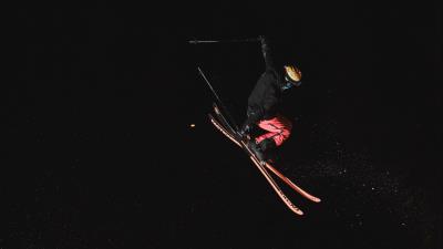 Man skiing sport 4k wallpaper